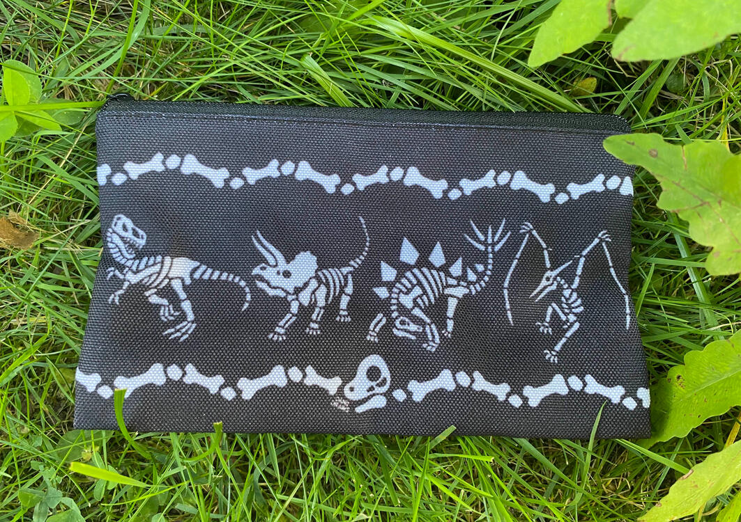 Skelly Dino Pencil Case